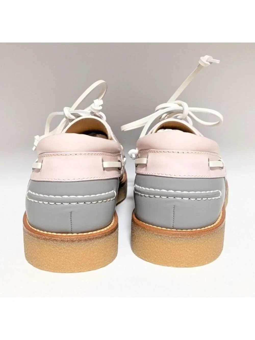 Louis Vuitton Deck Shoes Multicolor White Pink Gray Sneakers
